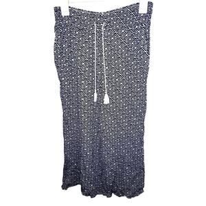J McLaughlin ladies size S geometric stretch elastic tassel Cottagecore Capri ￼